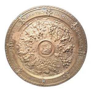 Assiette d 44 cm bronze massif