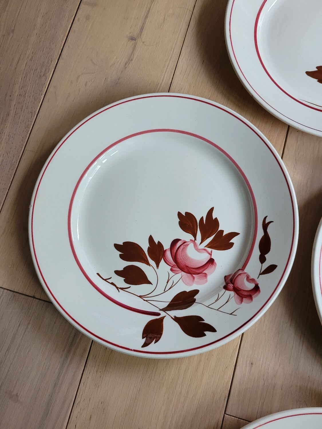 Lot 6 flat plates Touraine de Lunéville