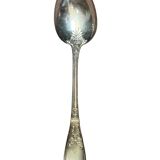 Set of twelve silver plated soup spoons