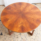 Rosewood round coffee table