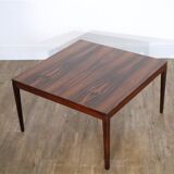 Vintage Scandinavian rosewood coffee table 1960
