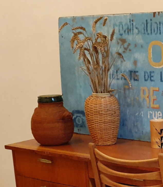 Bayard red formica pendulum 60s