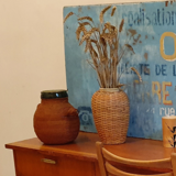 Bayard red formica pendulum 60s