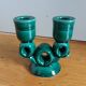 Vallauris candlestick in emerald green FPP slip