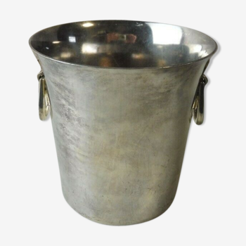 Old ice bucket, solid silver, art deco décor, 460g