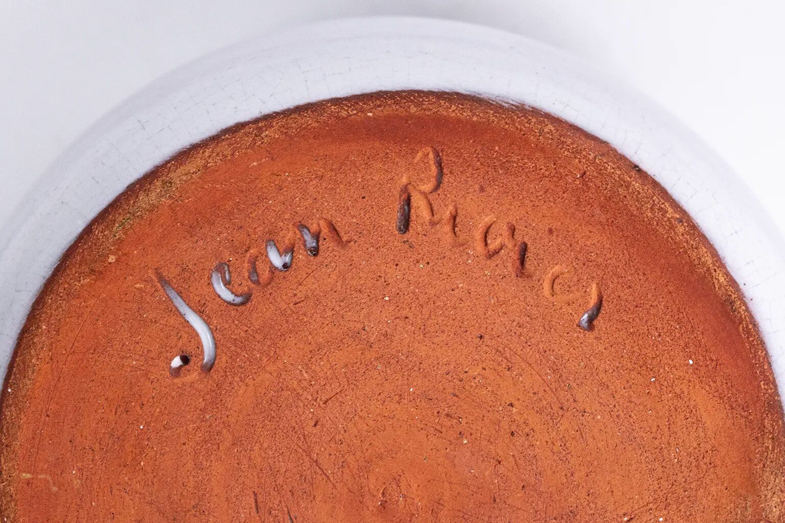 Jean Rivier (1915-2017) – Enamelled ceramic pan with geometric decoration