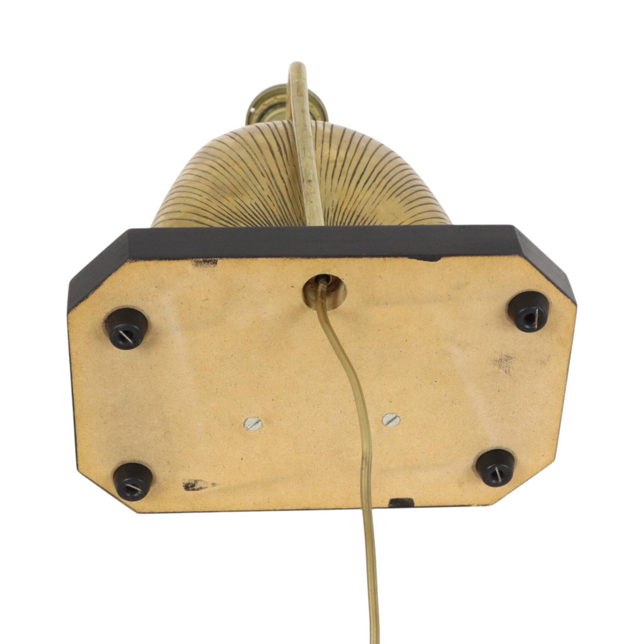 Vintage Brass Pharaoh Table Lamp Hollywood Regency 56cm