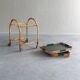Chariot de service en bambou vintage