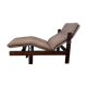 Old chaise longue wooden lounge chair Italian design from the 60s vintage
