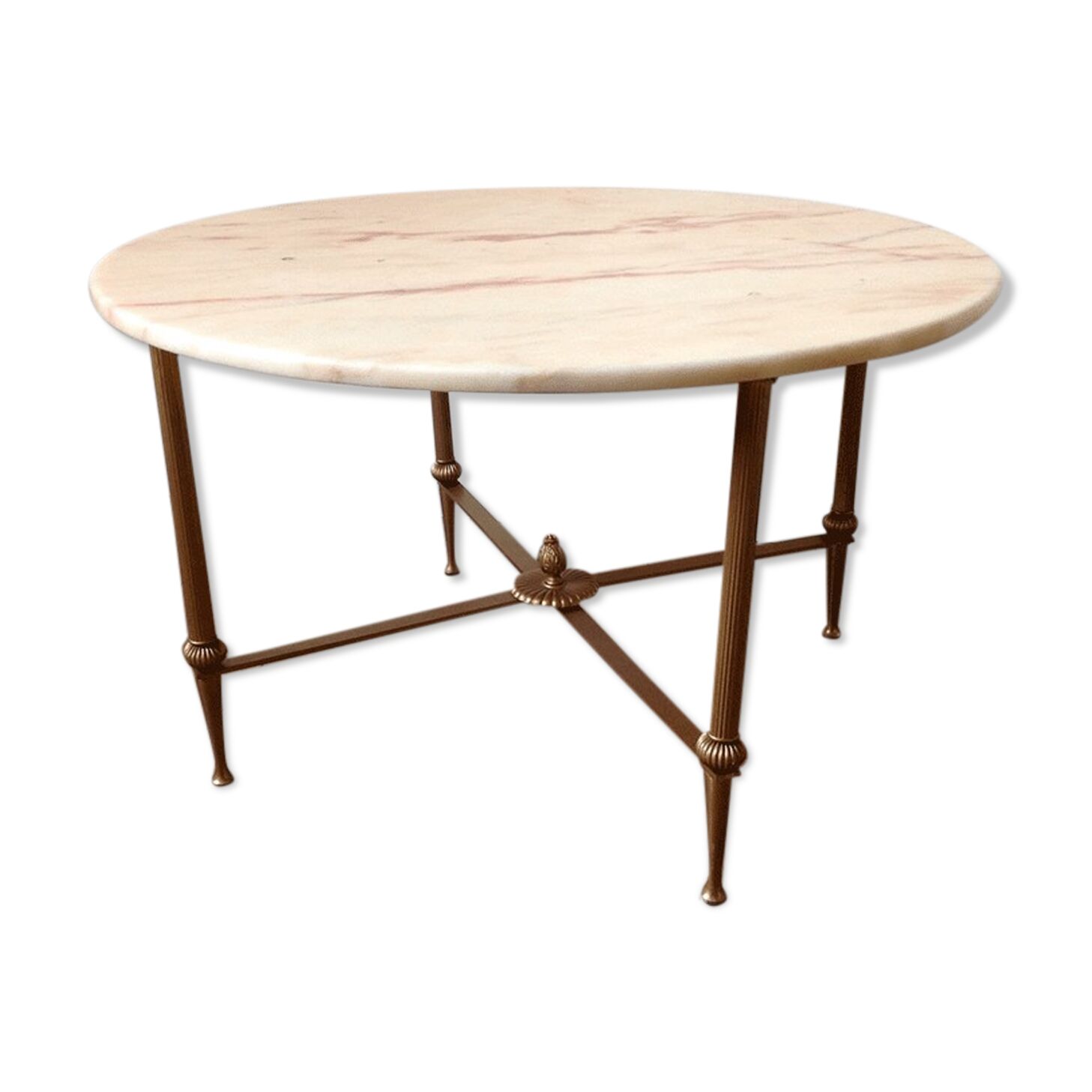 Table basse marbre et doré