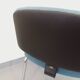 Vintage office chair in fabric and chrome from the 70s