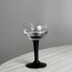 10 verres à liqueur à pied noir