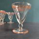 Ensemble de six verres français vintage à liqueur