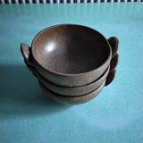 3 stoneware bowls