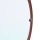 Curved plywood round mirror, 1960s
