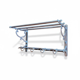 Art Deco wall coat rack shelf