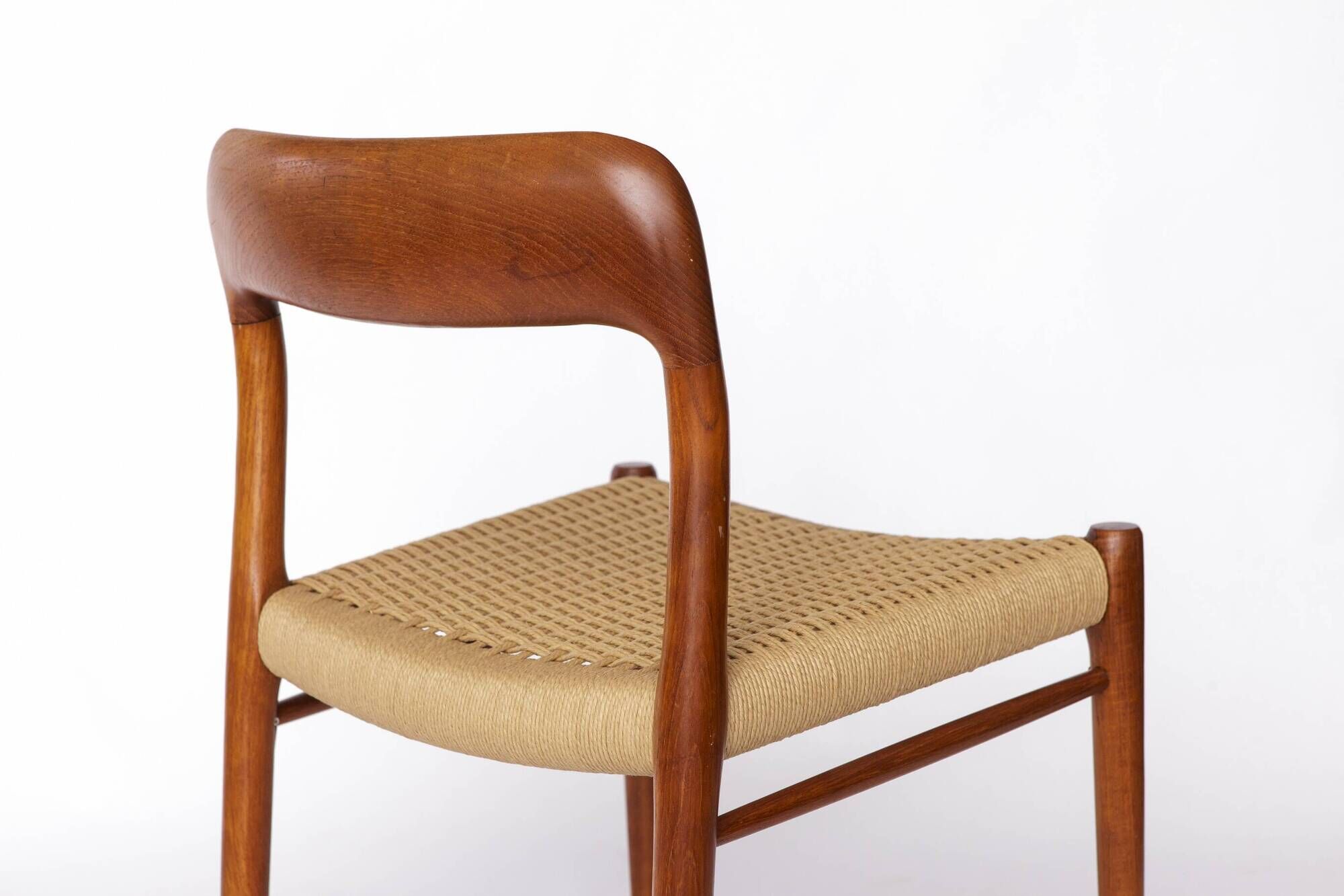 Niels Otto Møller Chair, Model 75 (1950s) – with Repair – Vintage Danish