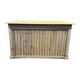 Shop counter in sandblasted pitch pine - Circa 1940