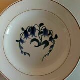 Hollow plates series of two earthenware Longchamp décor Simone