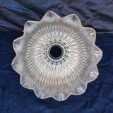 Holophane glass pendant light, vintage design