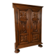 Louis XIII Walnut Carved and Moulded Wardrobe – 17th century