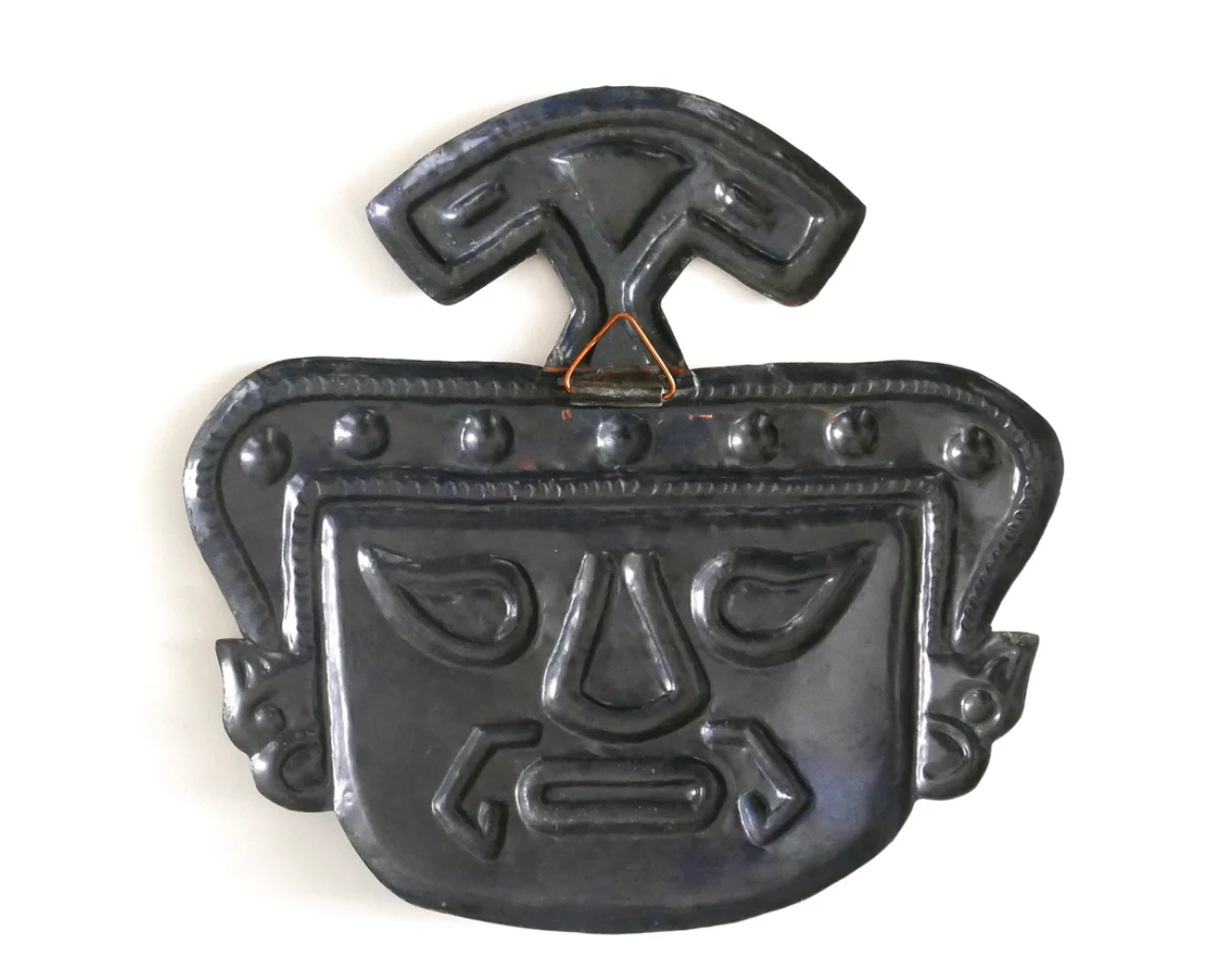 Metal Inca mask, 70s