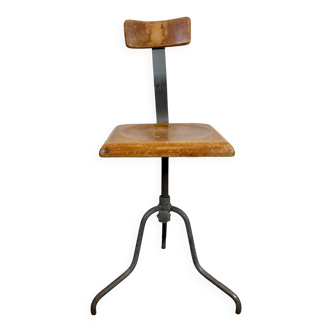 Industrial Factory Swivel Chair, 1950s
