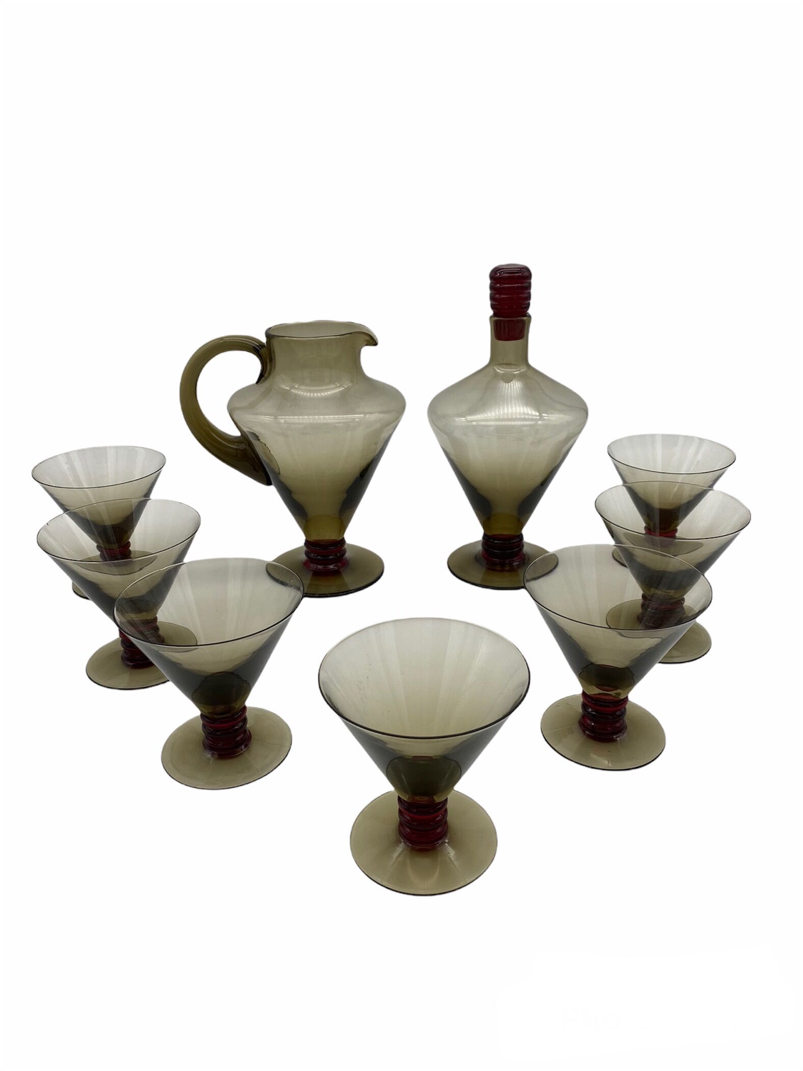 Vintage cocktail service