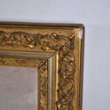 French School circa 1900 “Irises and dragonflies” Painted silk.