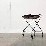 Modern folding teak trolley from the mid-century, Sweden, 1960s