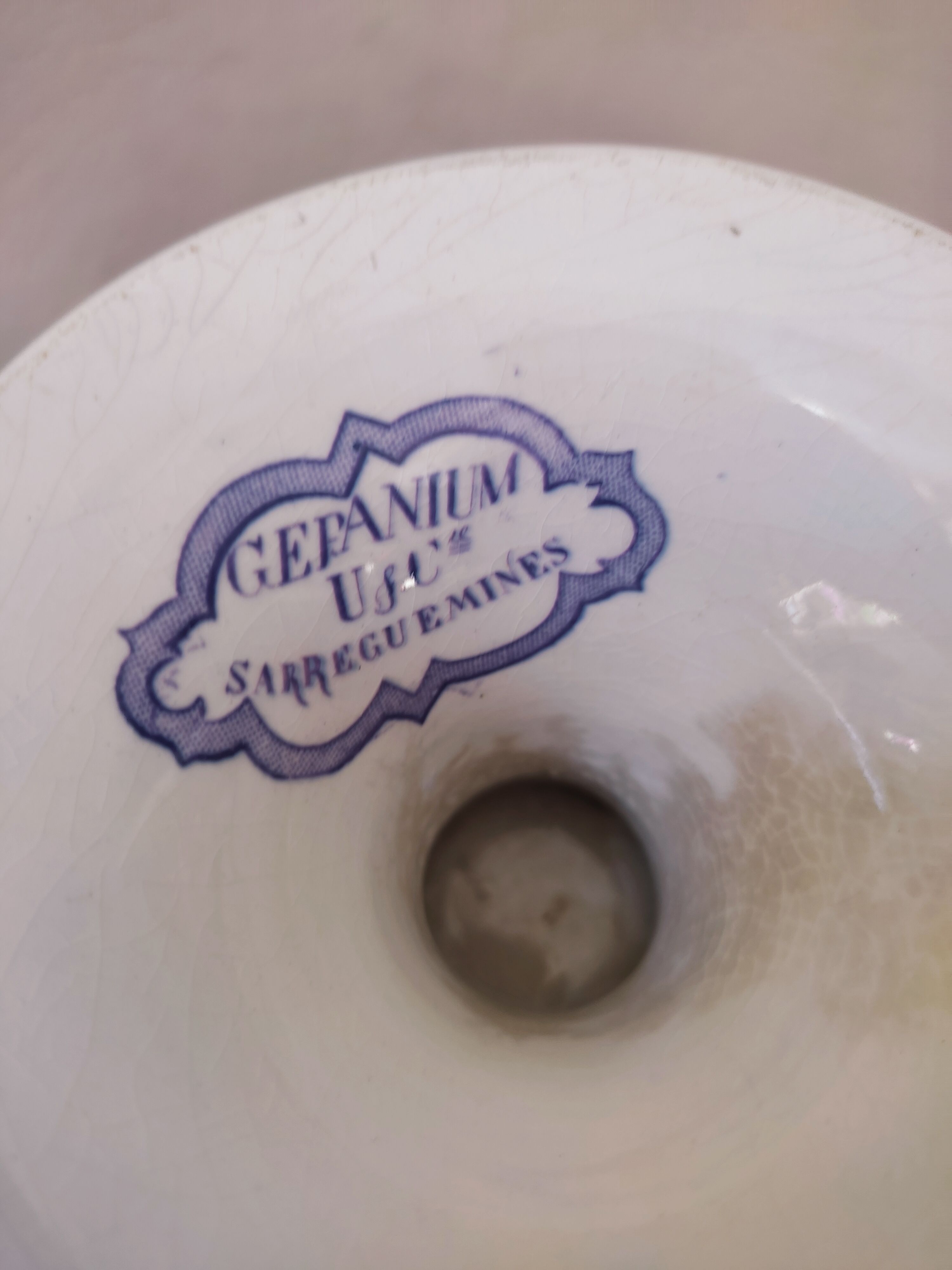 Old compotier by Sarreguemines