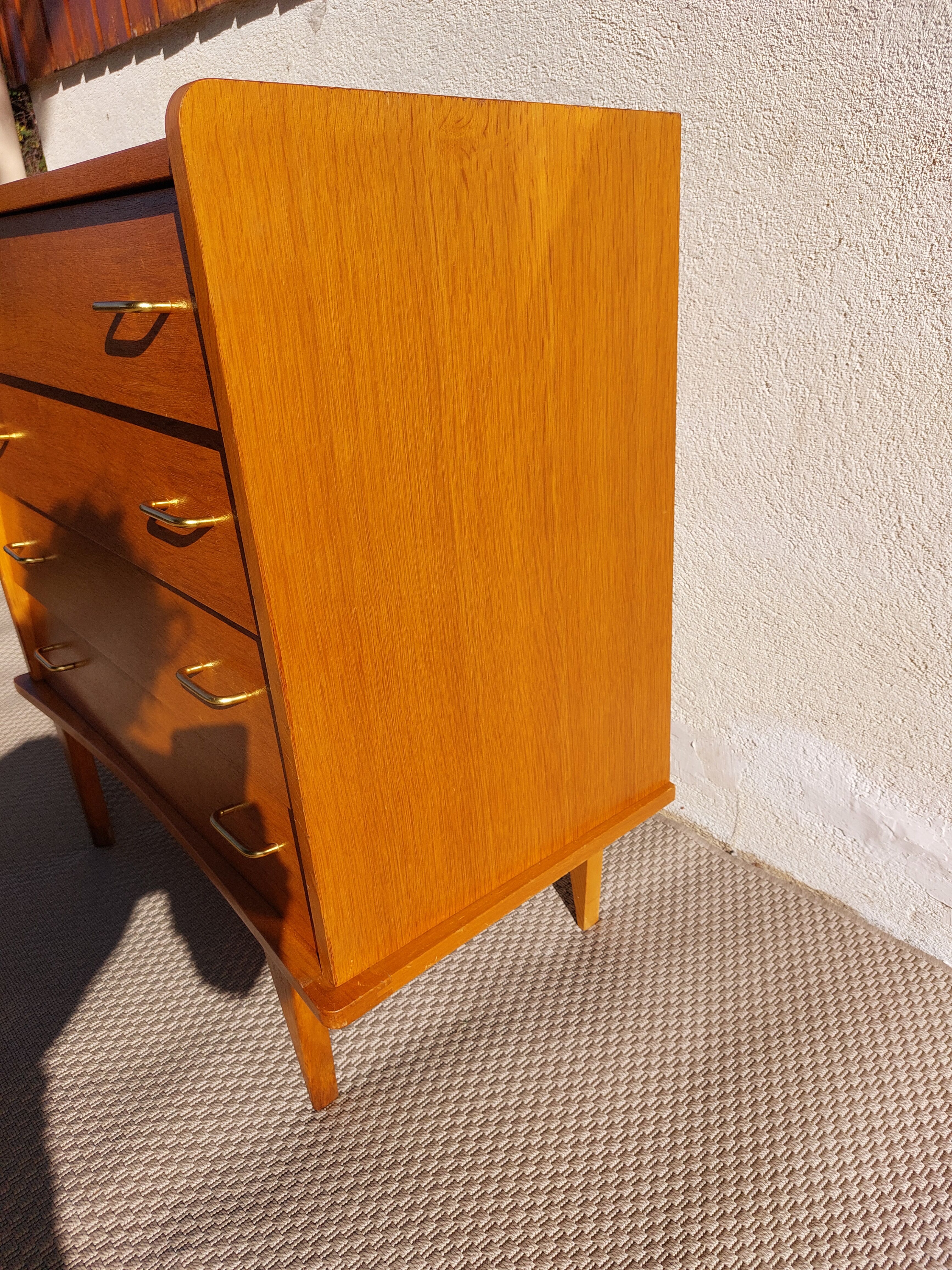 vintage commode with tapered legs
