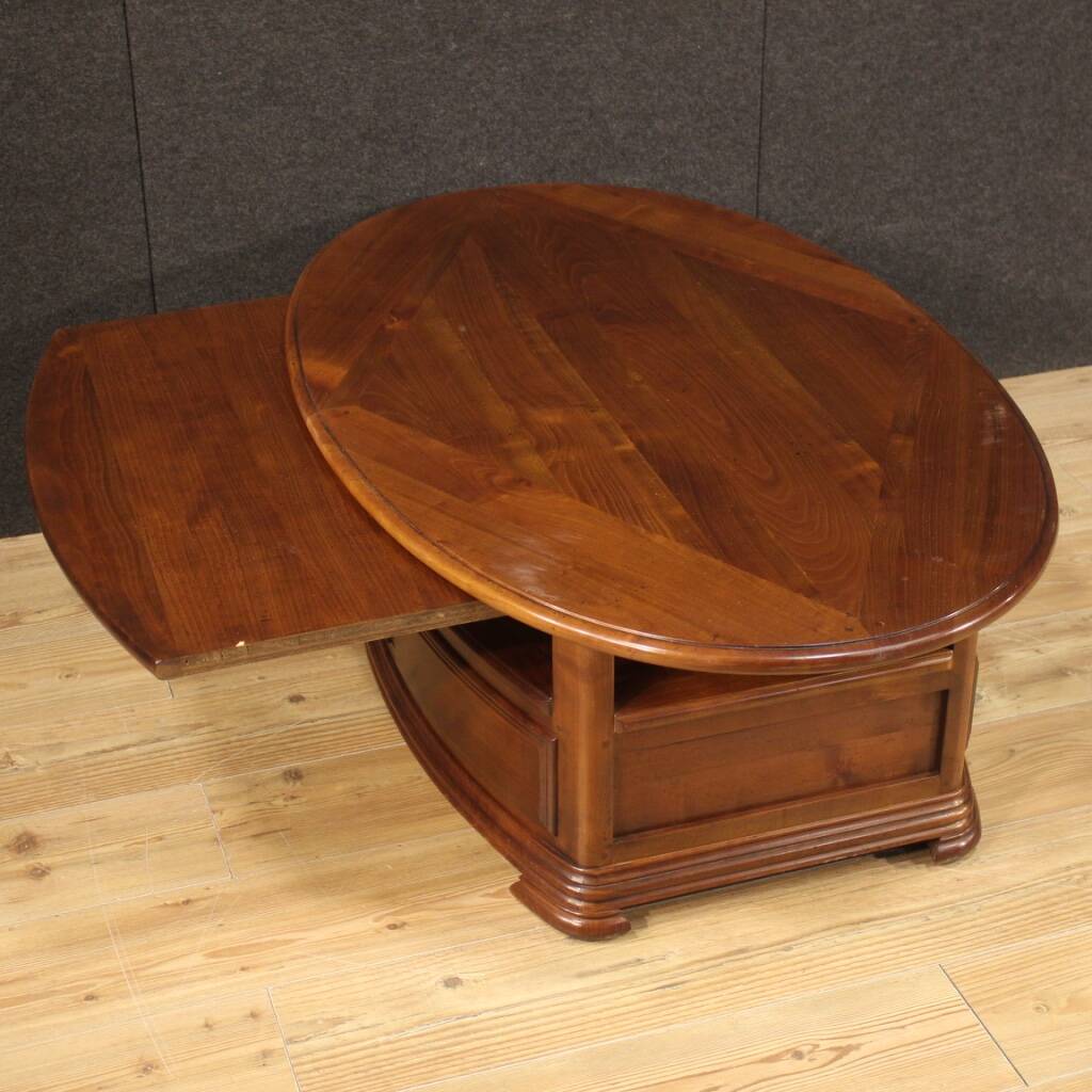 Table basse française en bois du XXe siècle