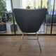 Chaise en simili cuir moderne du milieu du siècle des années 60