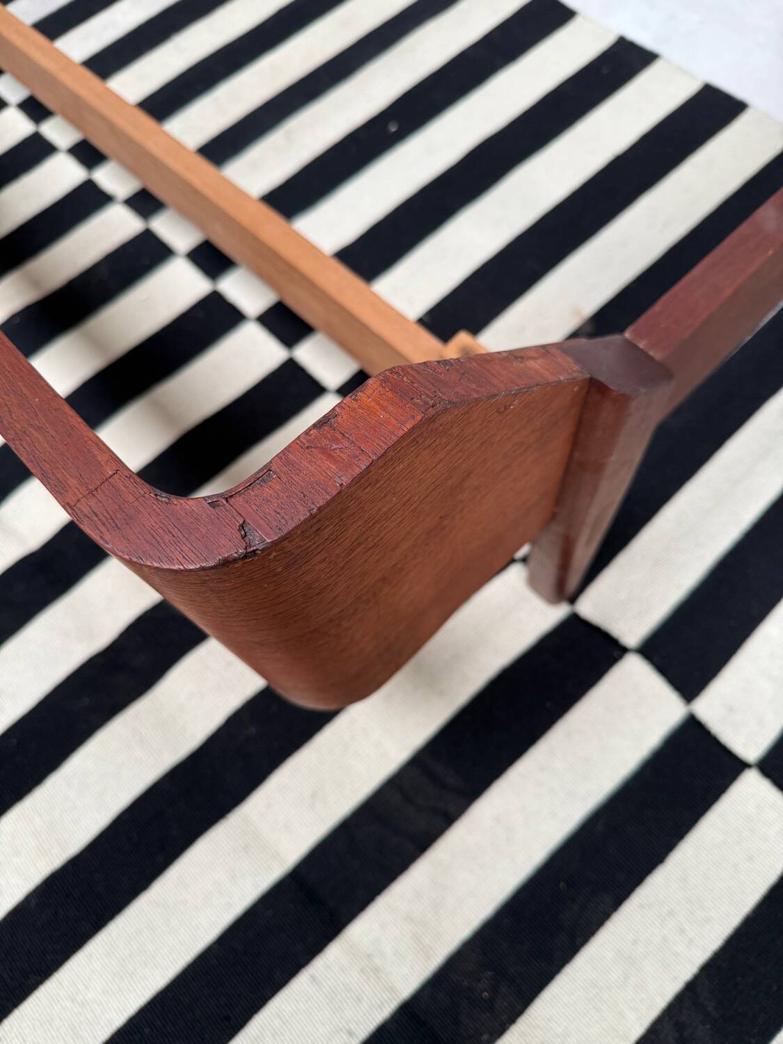 Scandinavian double teak bed