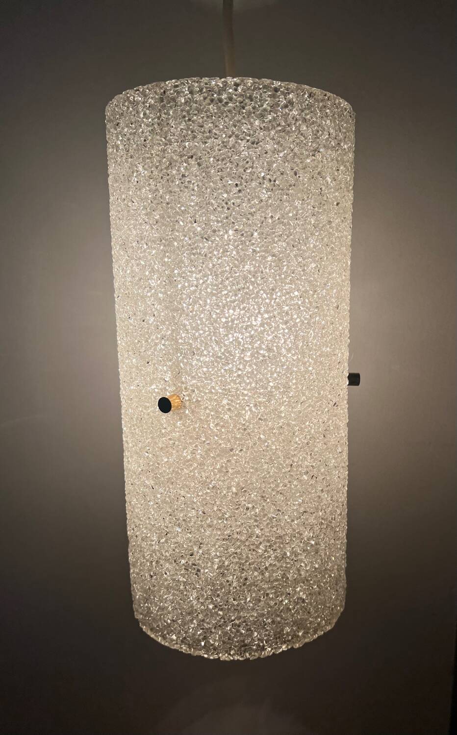 Vintage 1970s granite cylindrical suspension