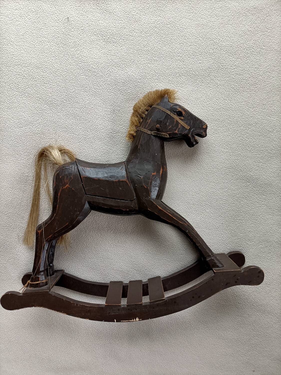 Retro wooden rocking horse