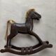 Retro wooden rocking horse