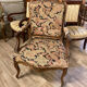 Louis XV style walnut armchair