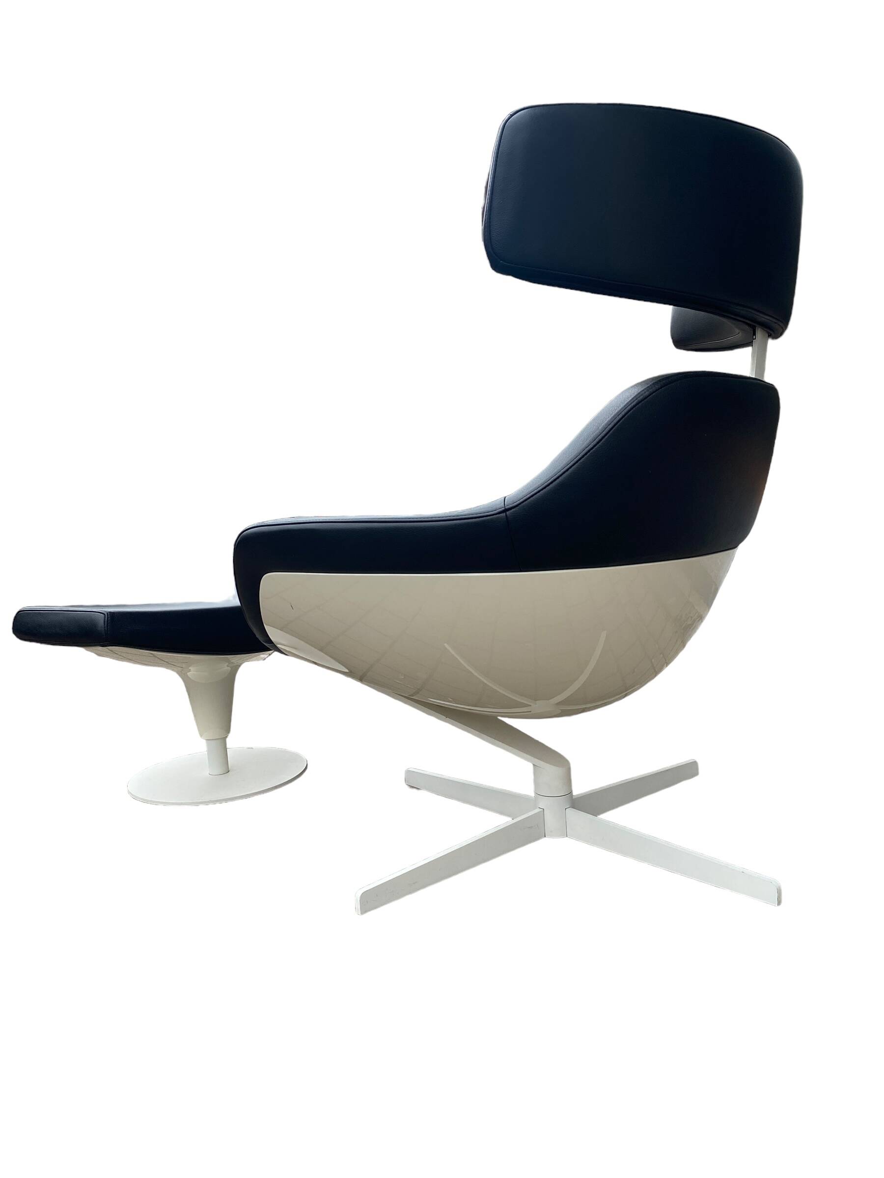 Auckland lounge chair and ottoman by Jean Marie Massaud for Cassina