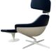 Auckland lounge chair and ottoman by Jean Marie Massaud for Cassina