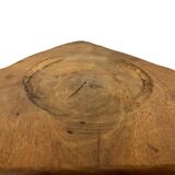 Vintage wooden side table  natural design small table