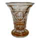 Vintage crystal glass vase 1960 1970