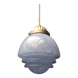 Suspension opaline bleu