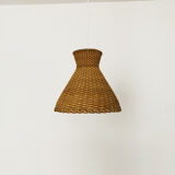 Wicker pendant lamp