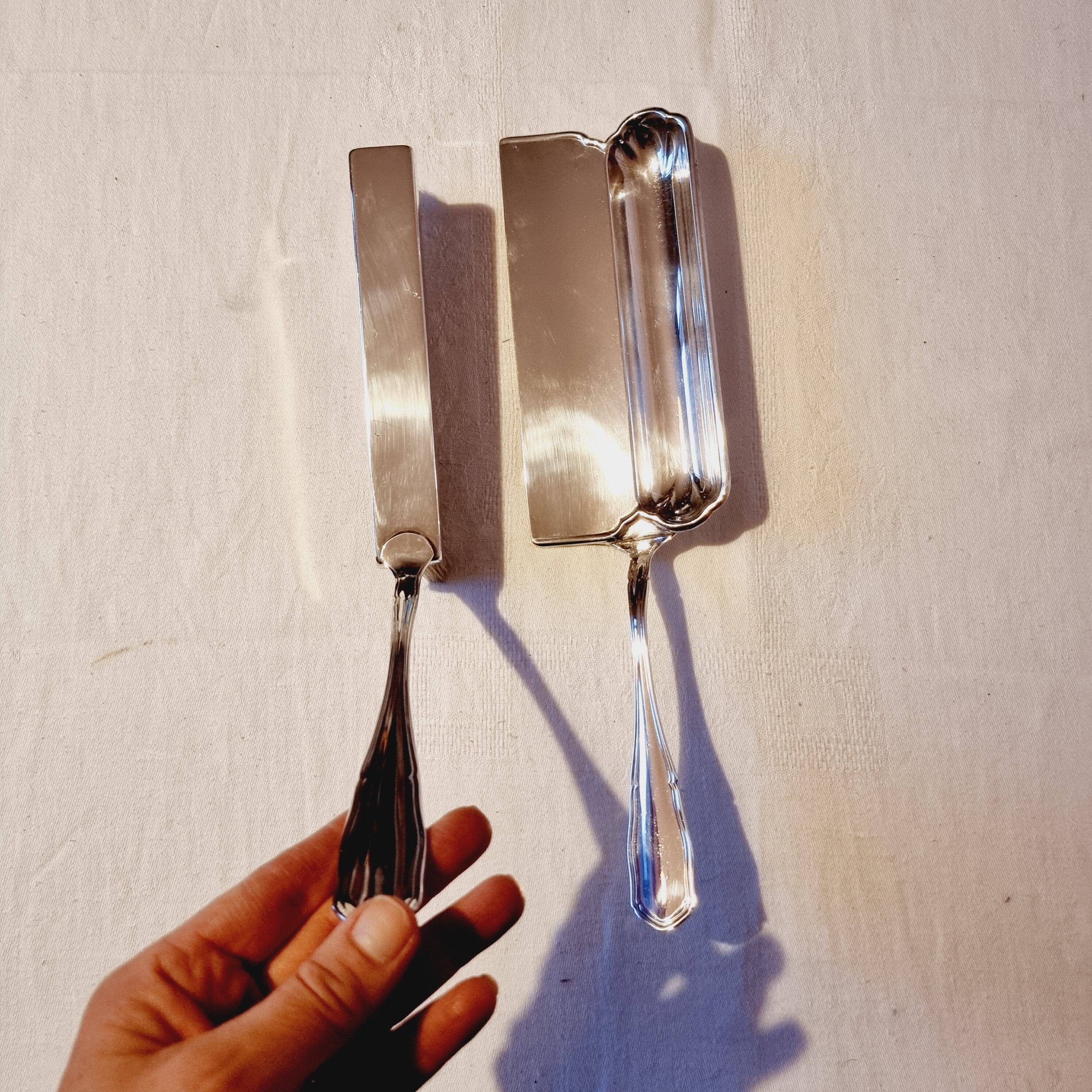 Meneses spanish silver metal tabletop crumb tray