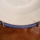 Lot 6 Deep Plates Limoges Porcelain Blue Gold Betoule & Legrand France