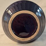 Vallauris ceramic coffee pot with brown and pink glaze A152-1