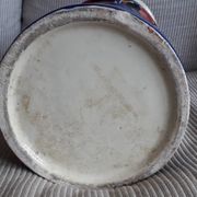 Large vase with floral decoration