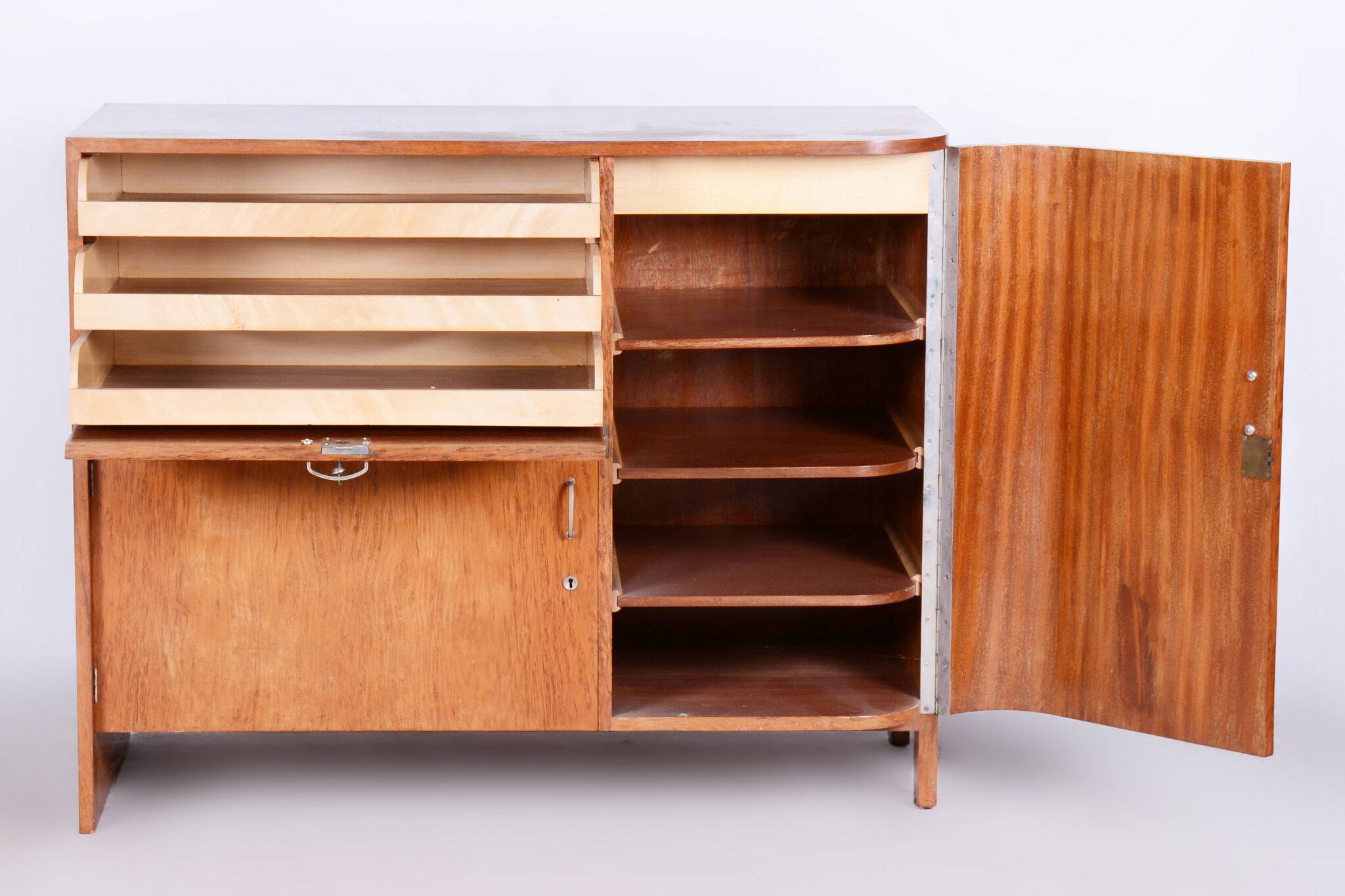 Restored Art Deco Sideboard, Palisander, Revived Polish, France, 1920s